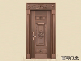 铜艺单开门-湖南铜门