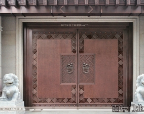别墅入户门客户实例